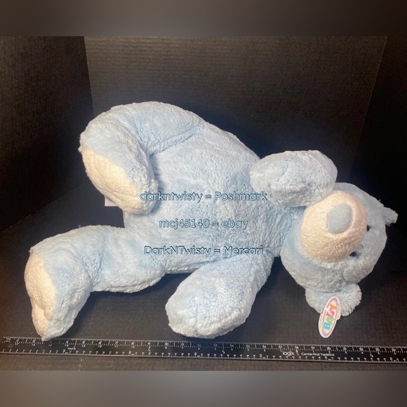 JUMBO RARE VHTF BNWT Mary Meyer Huge Blue Teddy Bear GREAT GIFT - Picture 5 of 16